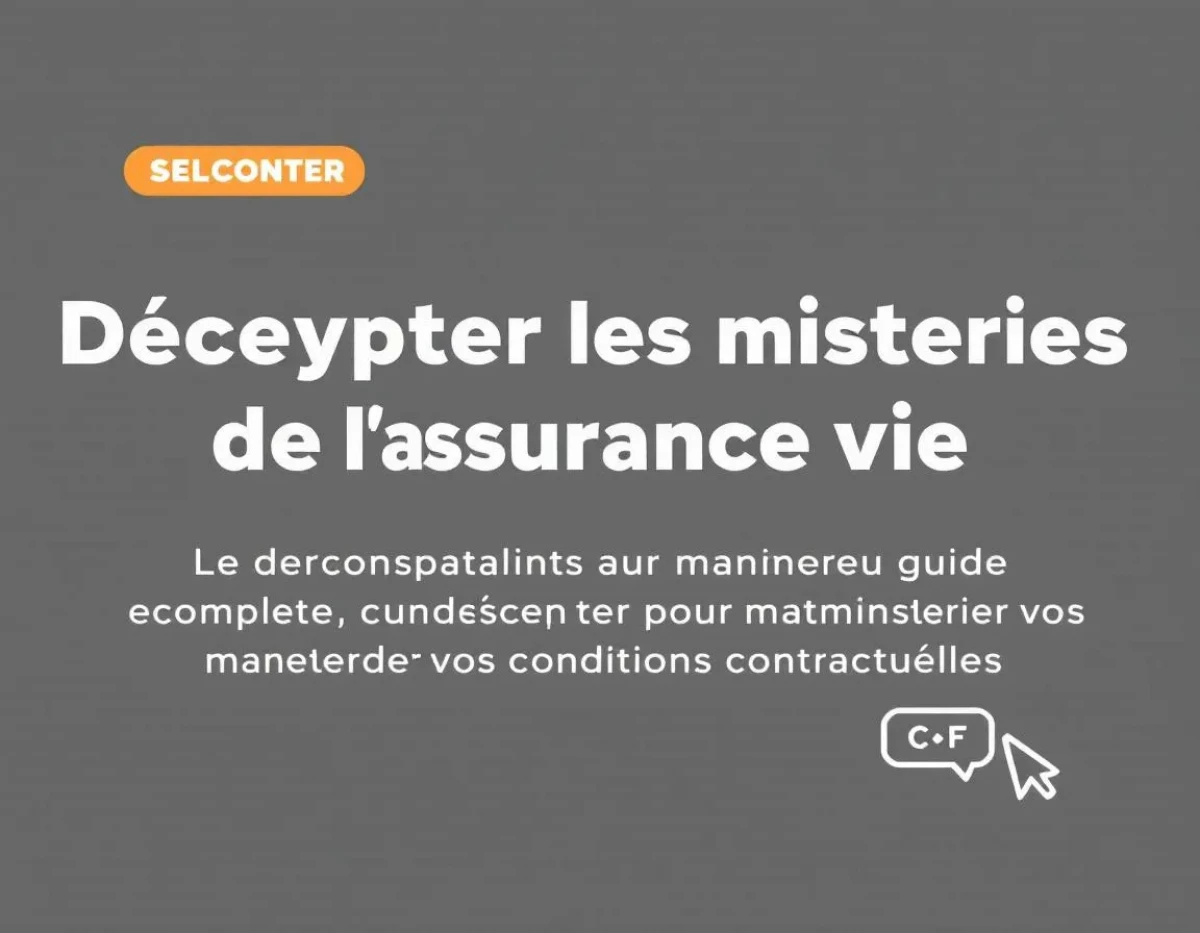Décrypter les mystères de l'assurance vie : Guide complet pour maîtriser vos conditions contractuelles